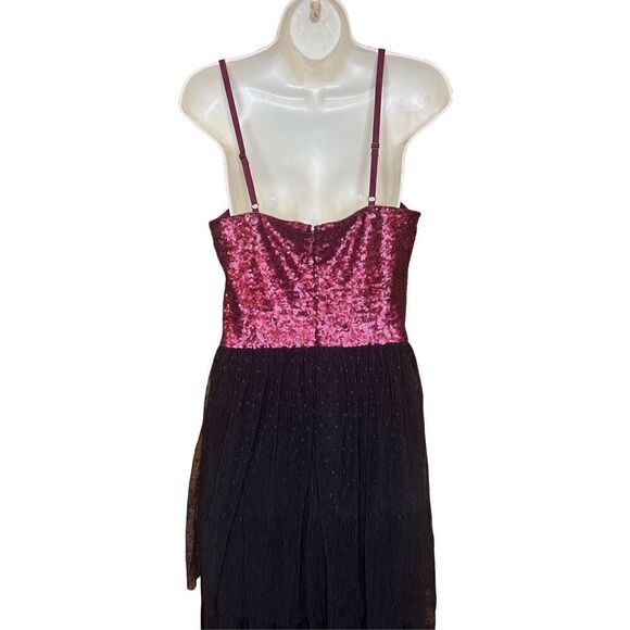 Dress the Population Sequin Tiered Point D'Esprit Dress NWT Size Small - Picture 4 of 6